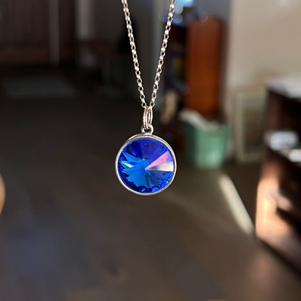 Handcrafted Necklace with Swarovski crystal - Picture 2 of 5